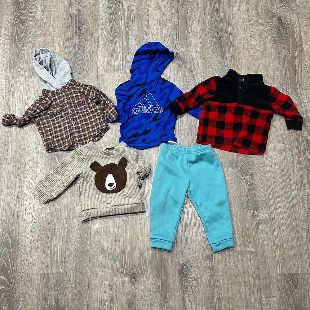 5 Pieces Baby Boy 9 Months Various Mixed Brands‎ Outerwear Heavy Clothing Lot